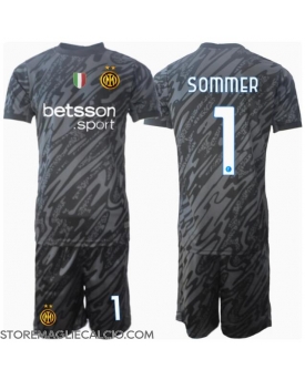 Inter Milan Yann Sommer #1 Portiere Maglia Gara Terza Repliche 2024-25 Bambino